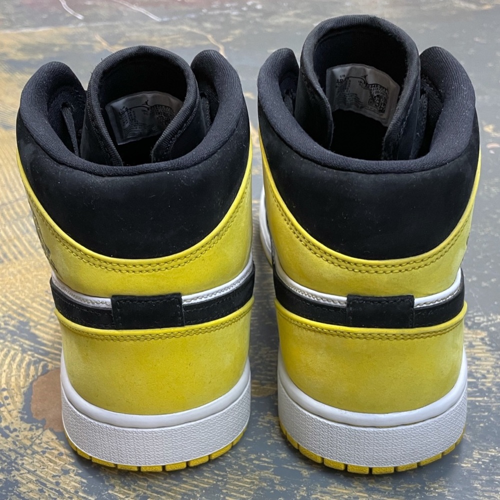 Nike Jordan 1 Mid SE Lakers 852542-071 Yellow Toe 10.5 - Picture 8 of 10